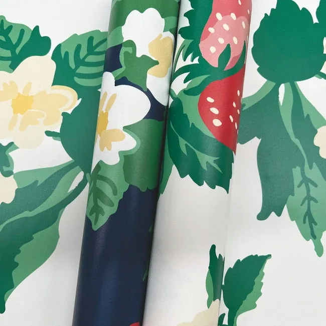 York Wallcoverings Berry Nice Berry Pink Peel & Stick Wallpaper | Wallpaper Twins York Wallcoverings Berry Nice Berry Pink Peel & Stick Wallpaper - SKU PSW1395RL