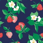 York Wallcoverings Berry Nice Navy Blue Peel & Stick Wallpaper - SKU PSW1396RL