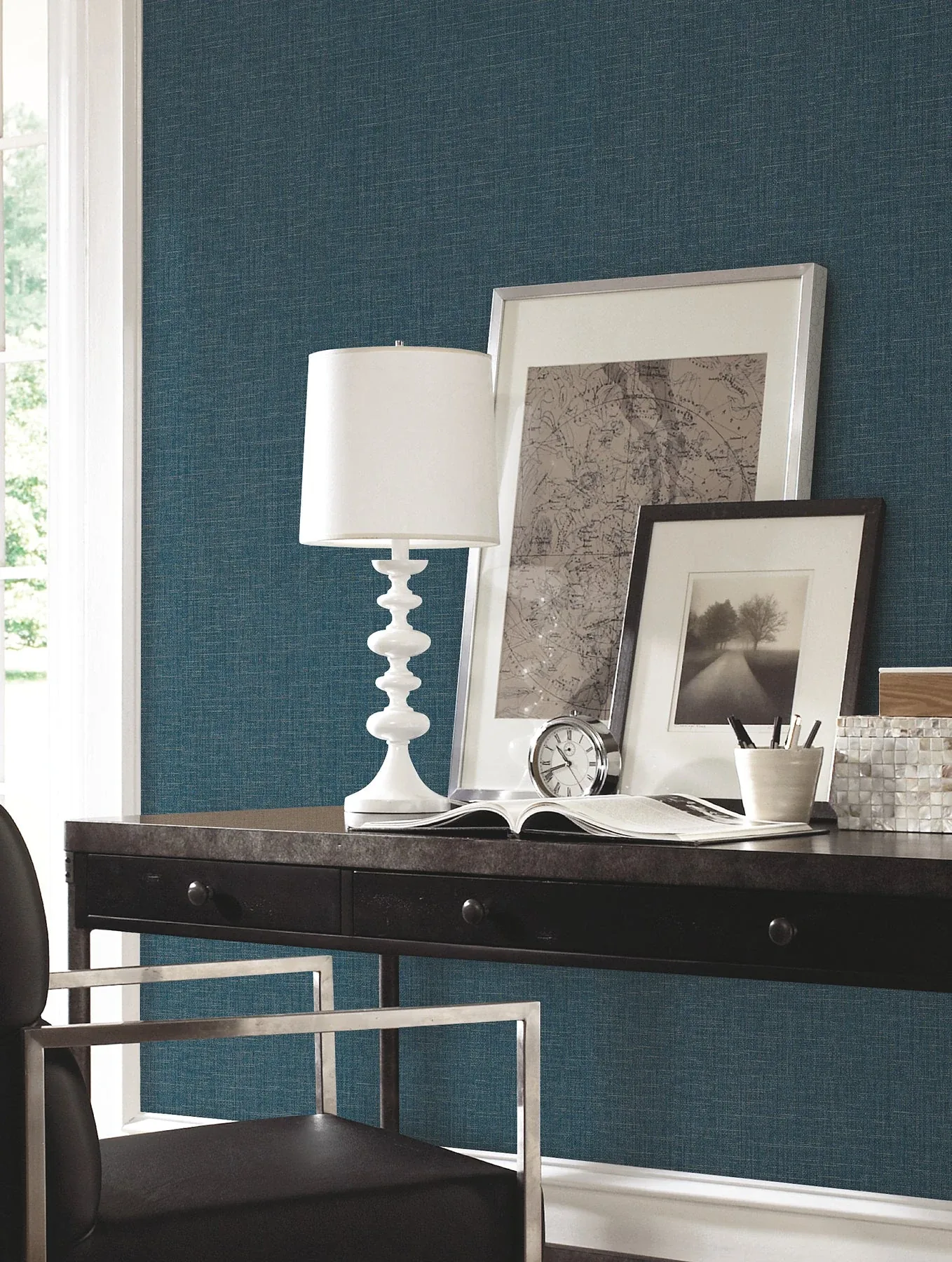 York Wallcoverings Berwick Indigo Wallpaper | Wallpaper Twins York Wallcoverings Berwick Indigo Wallpaper - SKU UD2500N