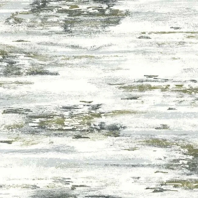 York Wallcoverings Birch Bark Texture Black & Gold Wallpaper - SKU BW3961