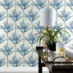 York Wallcoverings Bird of Paradise Blue Wallpaper - SKU TC2671