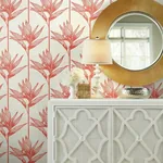 York Wallcoverings Bird of Paradise Coral Wallpaper | Wallpaper Twins York Wallcoverings Bird of Paradise Coral Wallpaper - SKU TC2676