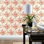 York Wallcoverings Bird of Paradise Coral Wallpaper | Wallpaper Twins York Wallcoverings Bird of Paradise Coral Wallpaper - SKU TC2676