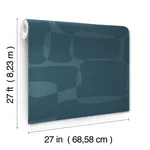 York Wallcoverings Block Peacock Wallpaper - SKU AG2075