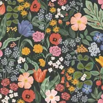 York Wallcoverings Blossom Black Wallpaper - SKU RF7491