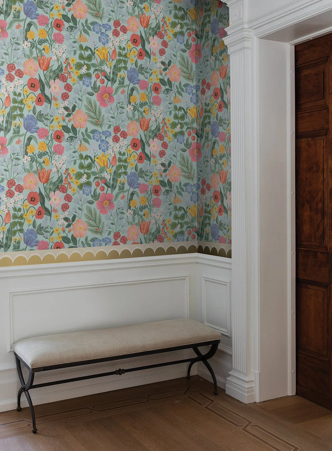 York Wallcoverings Blossom Light Blue Wallpaper - SKU RF7493