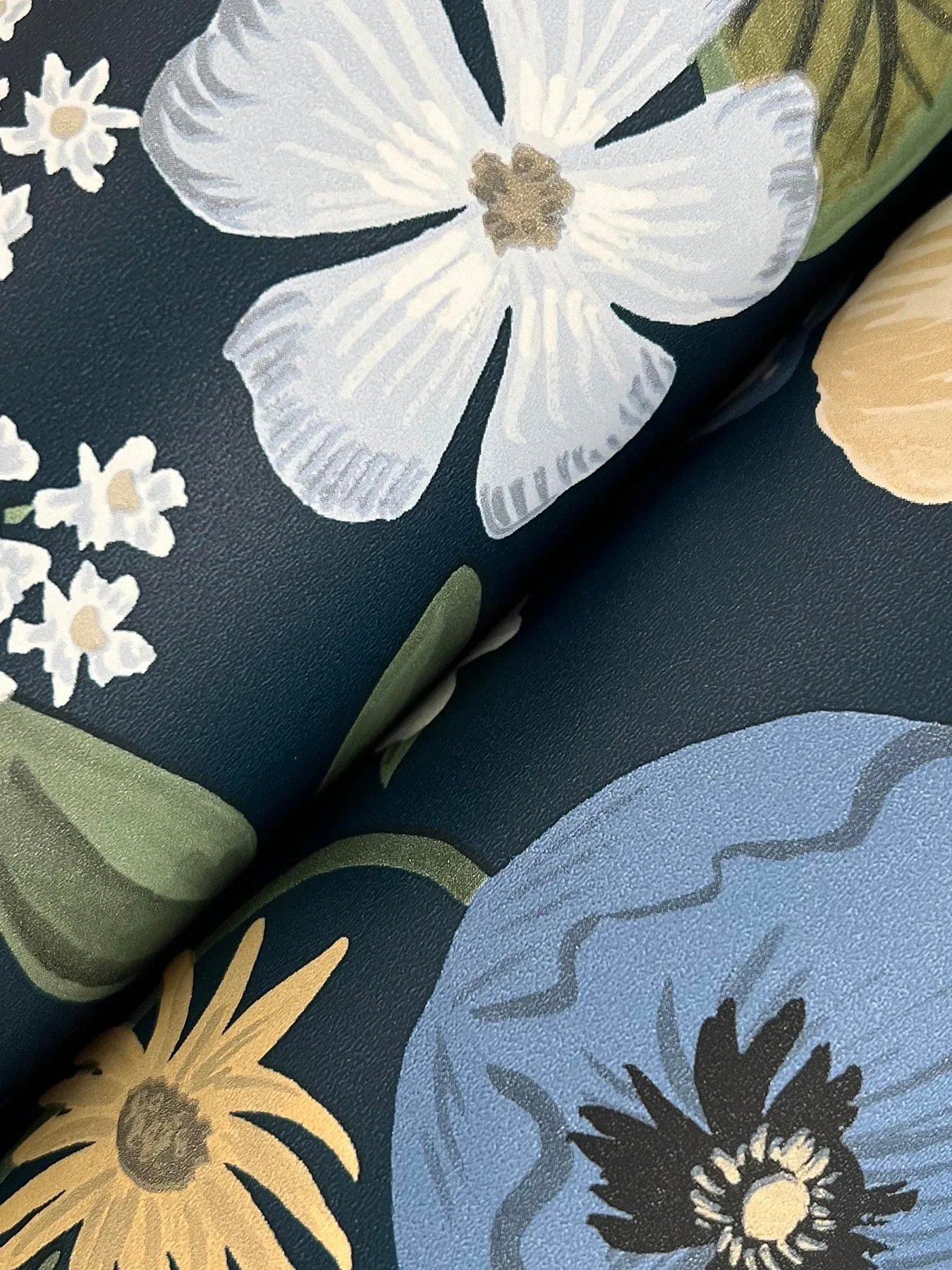 York Wallcoverings Blossom Navy Wallpaper - SKU RF7494