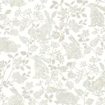 York Wallcoverings Botanical Bunnies Beige Peel & Stick Wallpaper - SKU PSW1344RL