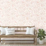 York Wallcoverings Botanical Bunnies Pink Peel & Stick Wallpaper - SKU PSW1343RL