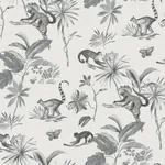 York Wallcoverings Botanicals & Lemurs Grey Peel & Stick Wallpaper - SKU PSW1354RL