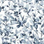 York Wallcoverings Botany Vines Blue Peel & Stick Wallpaper - SKU PSW1085RL