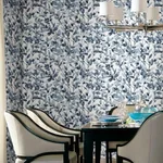 York Wallcoverings Botany Vines Blue Peel & Stick Wallpaper - SKU PSW1085RL