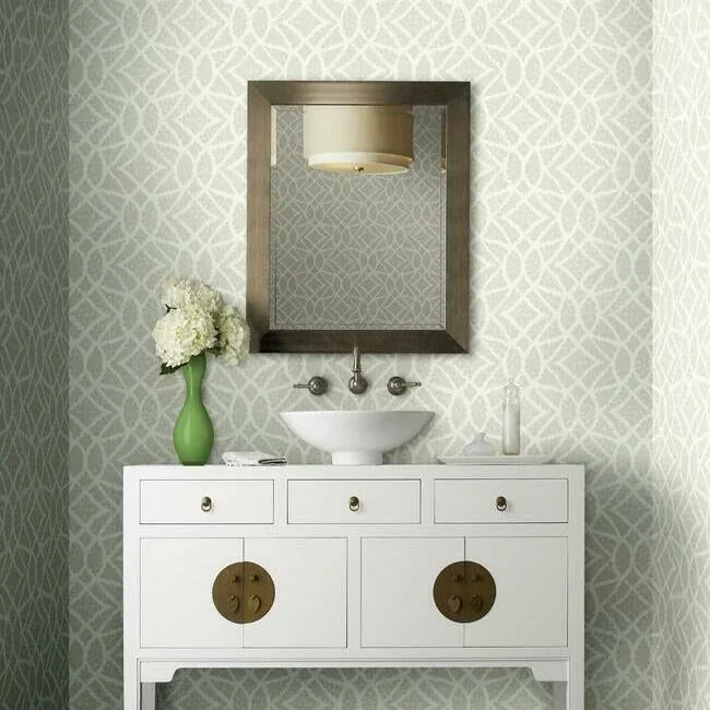 York Wallcoverings Boxwood Garden Beige Wallpaper - SKU GR5974