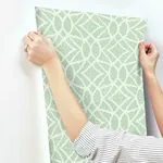York Wallcoverings Boxwood Garden Teal Wallpaper - SKU GR5973