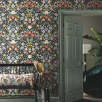 York Wallcoverings Bramble Garden Black Peel & Stick Wallpaper - SKU PSW1478RL