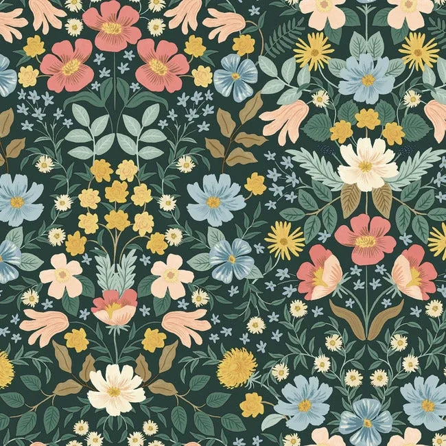 PSW1477RL | Bramble Garden Emerald Peel & Stick Wallpaper