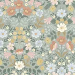 York Wallcoverings Bramble Garden Sage Peel & Stick Wallpaper - SKU PSW1476RL