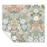 York Wallcoverings Bramble Garden Sage Peel & Stick Wallpaper - SKU PSW1476RL