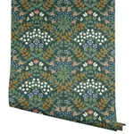York Wallcoverings Bramble Green & Gold Wallpaper - SKU RP7322