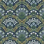 York Wallcoverings Bramble Navy & Green Wallpaper - SKU RP7324