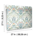 York Wallcoverings Bramble White & Green Wallpaper - SKU RP7319