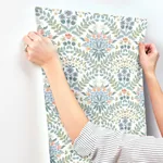 York Wallcoverings Bramble White & Green Wallpaper - SKU RP7319