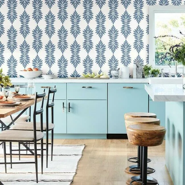 York Wallcoverings Broadsands Botanica Blue Wallpaper | Wallpaper Twins York Wallcoverings Broadsands Botanica Blue Wallpaper - SKU CV4423