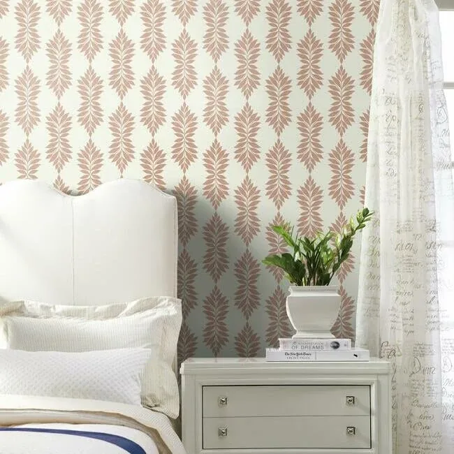 York Wallcoverings Broadsands Botanica Coral Wallpaper - SKU CV4426