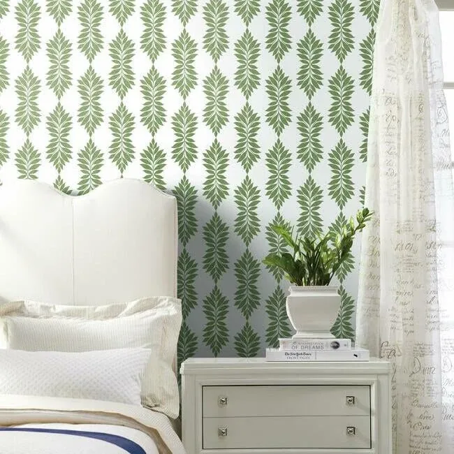 York Wallcoverings Broadsands Botanica Green Peel & Stick Wallpaper - SKU PSW1148RL