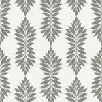 York Wallcoverings Broadsands Botanica Grey & Off White Wallpaper - SKU CV4427