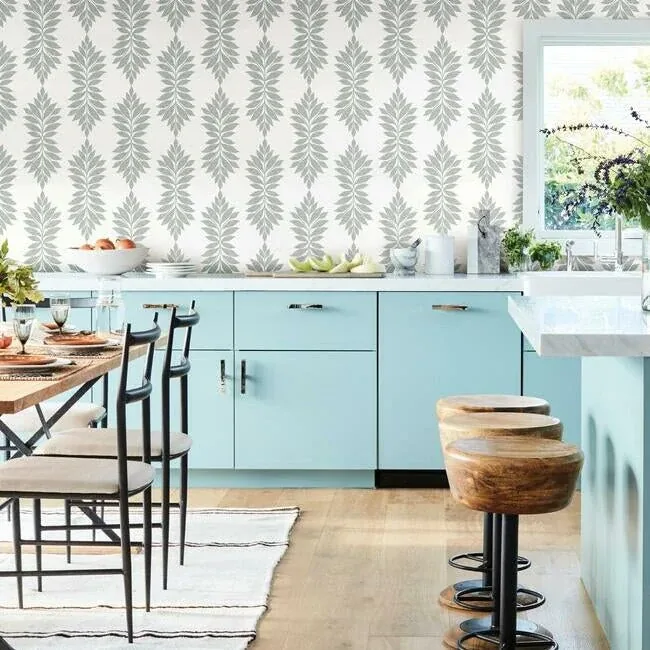 York Wallcoverings Broadsands Botanica Light Grey Wallpaper | Wallpaper Twins York Wallcoverings Broadsands Botanica Light Grey Wallpaper - SKU CV4428