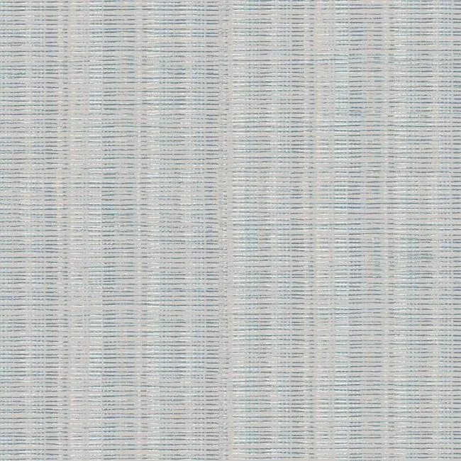 York Wallcoverings Broken Boucle Stripe Putty & Blue Wallpaper - SKU SR1517