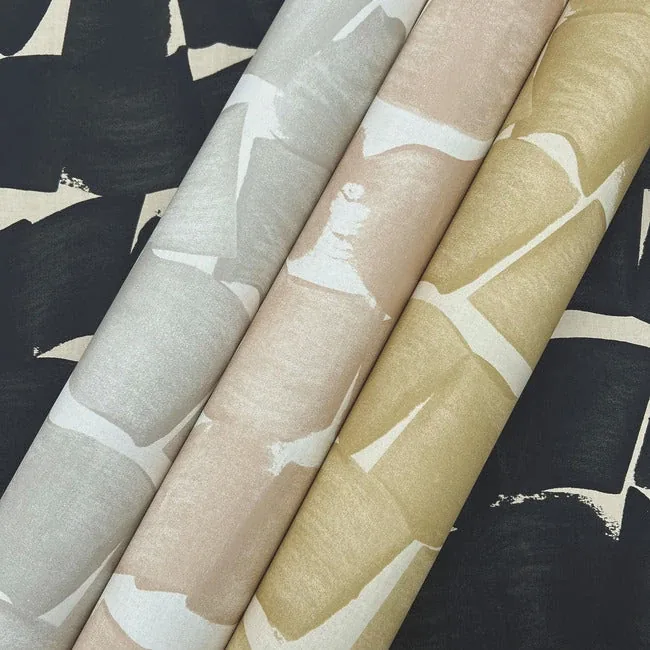 York Wallcoverings Brushed Ink Black Wallpaper - SKU OI0651