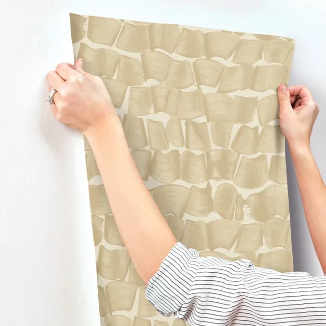 York Wallcoverings Brushed Ink Gold Wallpaper - SKU OI0652