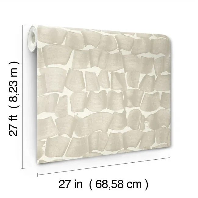 York Wallcoverings Brushed Ink Taupe Wallpaper - SKU OI0654