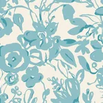 York Wallcoverings Brushstroke Floral Aqua Wallpaper - SKU BL1736