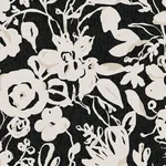York Wallcoverings Brushstroke Floral Black Wallpaper - SKU BL1733