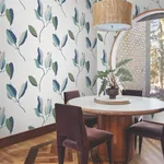 York Wallcoverings Brushwork Branches Alpine & Cobalt Wallpaper - SKU ZM2871