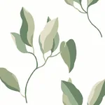York Wallcoverings Brushwork Branches Leaf Green Wallpaper - SKU ZM2872