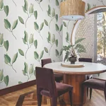 York Wallcoverings Brushwork Branches Leaf Green Wallpaper - SKU ZM2872
