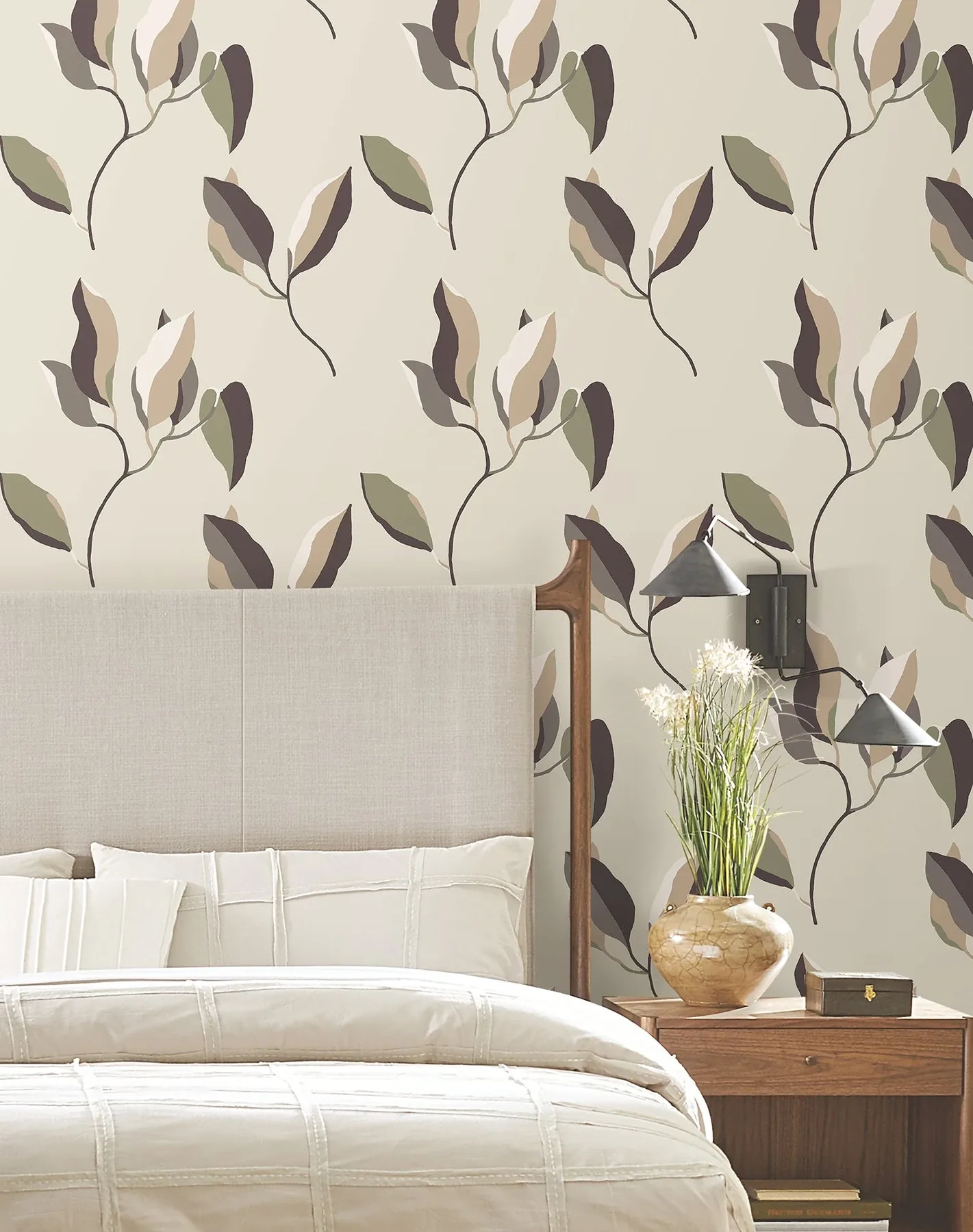 York Wallcoverings Brushwork Branches Violet Wallpaper - SKU ZM2875