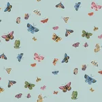 York Wallcoverings Butterfly House Light Blue Peel & Stick Wallpaper - SKU PSW1650RL