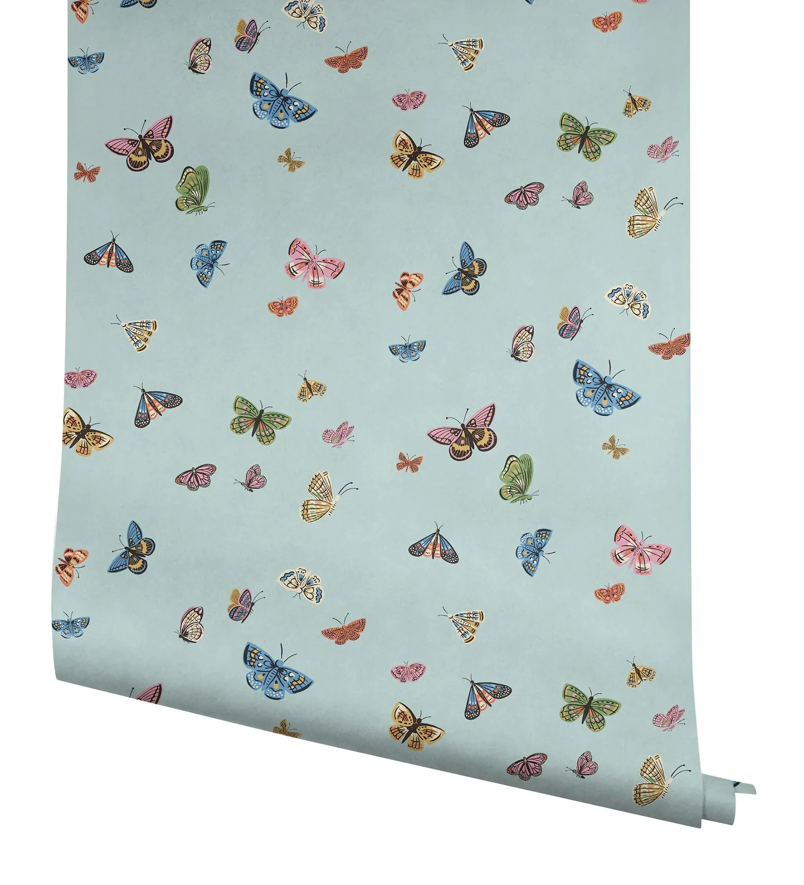 York Wallcoverings Butterfly House Light Blue Peel & Stick Wallpaper - SKU PSW1650RL