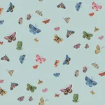 York Wallcoverings Butterfly House Light Blue Wallpaper - SKU RF7414