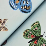 York Wallcoverings Butterfly House Light Blue Wallpaper - SKU RF7414