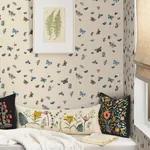 York Wallcoverings Butterfly House Linen Wallpaper - SKU RF7412