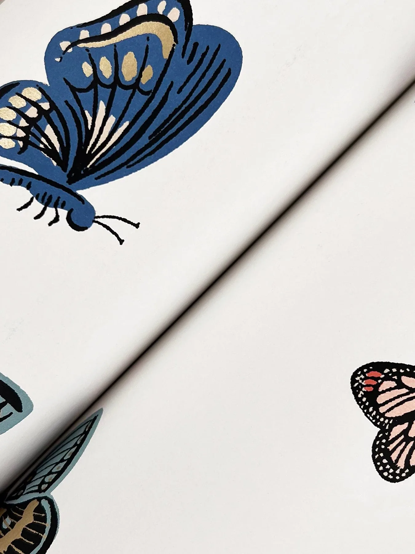 York Wallcoverings Butterfly House White Wallpaper - SKU RF7411