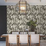 York Wallcoverings Cabana Club Onyx Wallpaper - SKU MT5626
