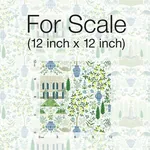 York Wallcoverings Camont Blue & Green Wallpaper - SKU RI5109