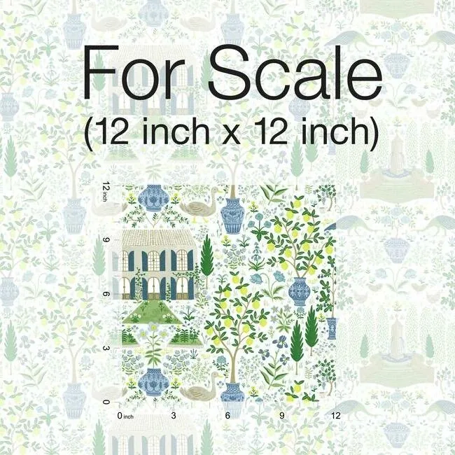 York Wallcoverings Camont Blue & Green Wallpaper - SKU RI5109